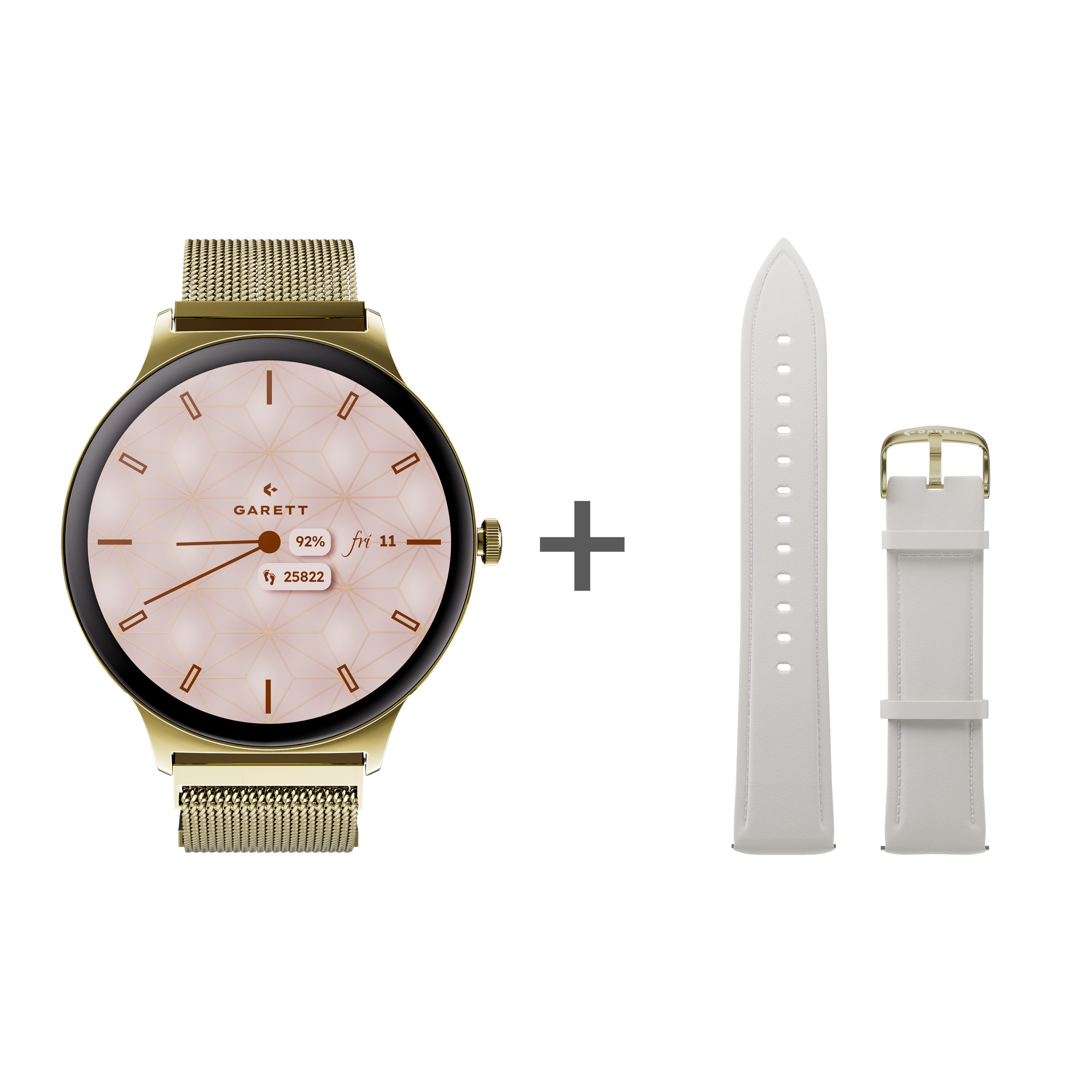 Garett Smartwatch Verona 2 zlatá MESH steel