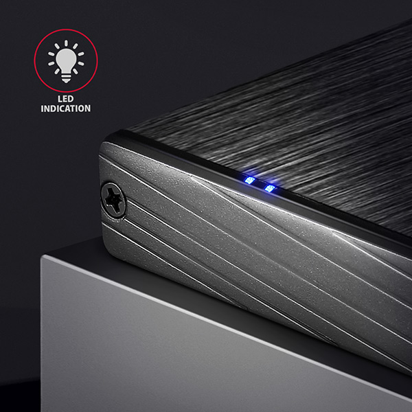 AXAGON EE25-XA6, USB 5Gbps - SATA 6G, 2.5" kovový ALINE box