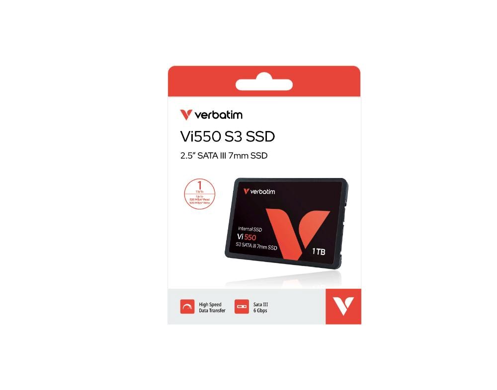 VERBATIM SSD Vi550 S3 1TB SATA III, 2.5” W 535/ R 560 MB/s