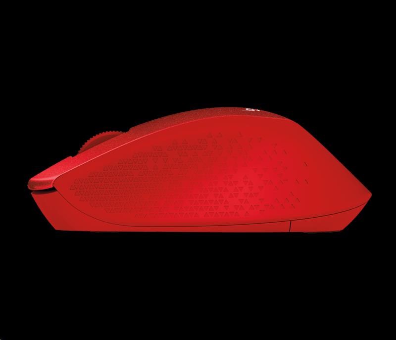 Logitech Wireless Mouse M330 Silent Plus, red