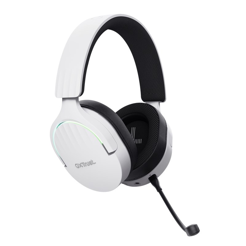 TRUST Herní sluchátka GXT 491 FAYZO, Bezdrátová, USB, bílá