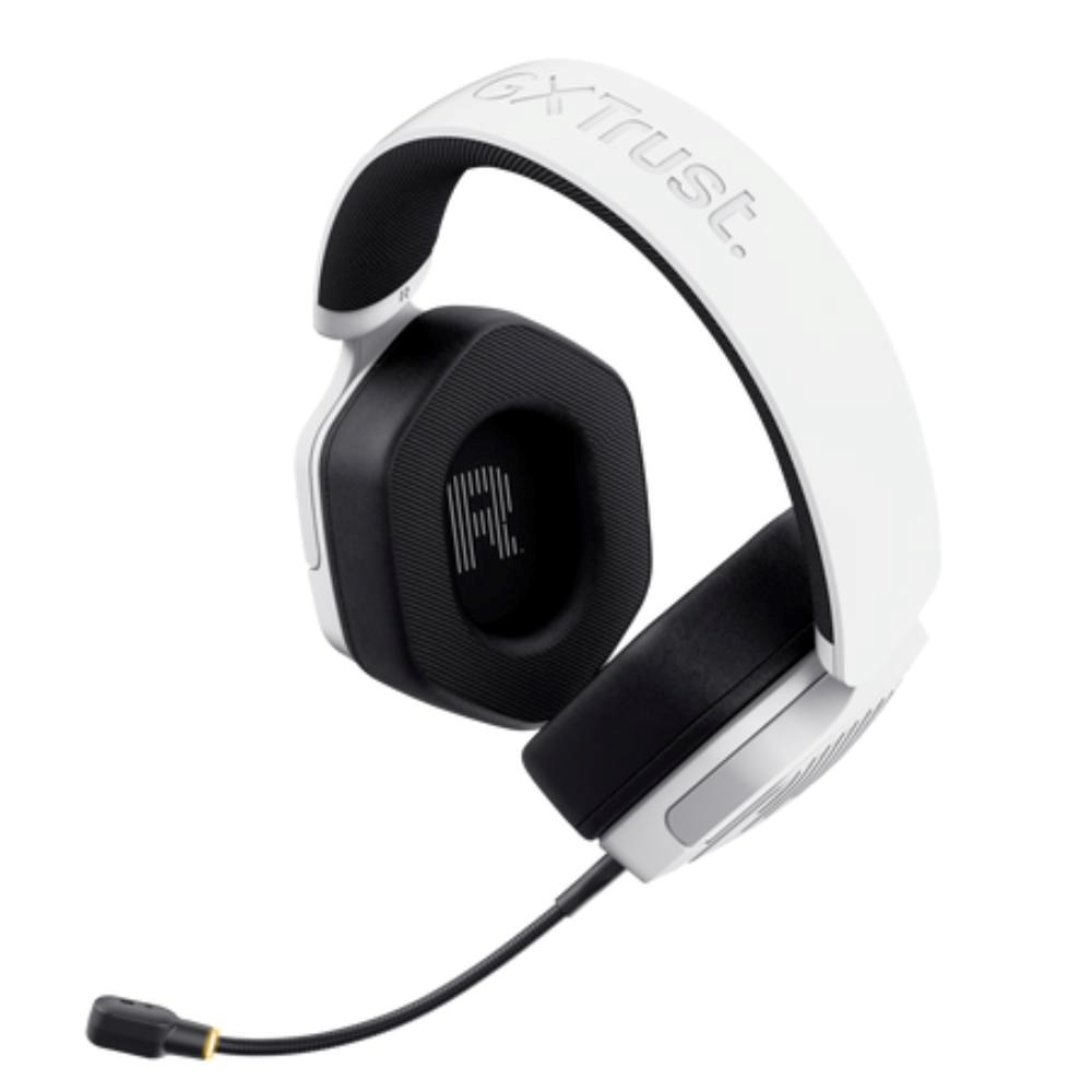 TRUST Herní sluchátka GXT 493W Carus, Bluetooth, 2.4GHz, bílá