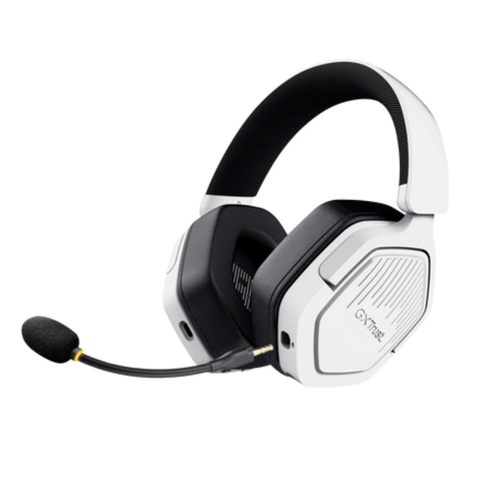 TRUST Herní sluchátka GXT 493W Carus, Bluetooth, 2.4GHz, bílá