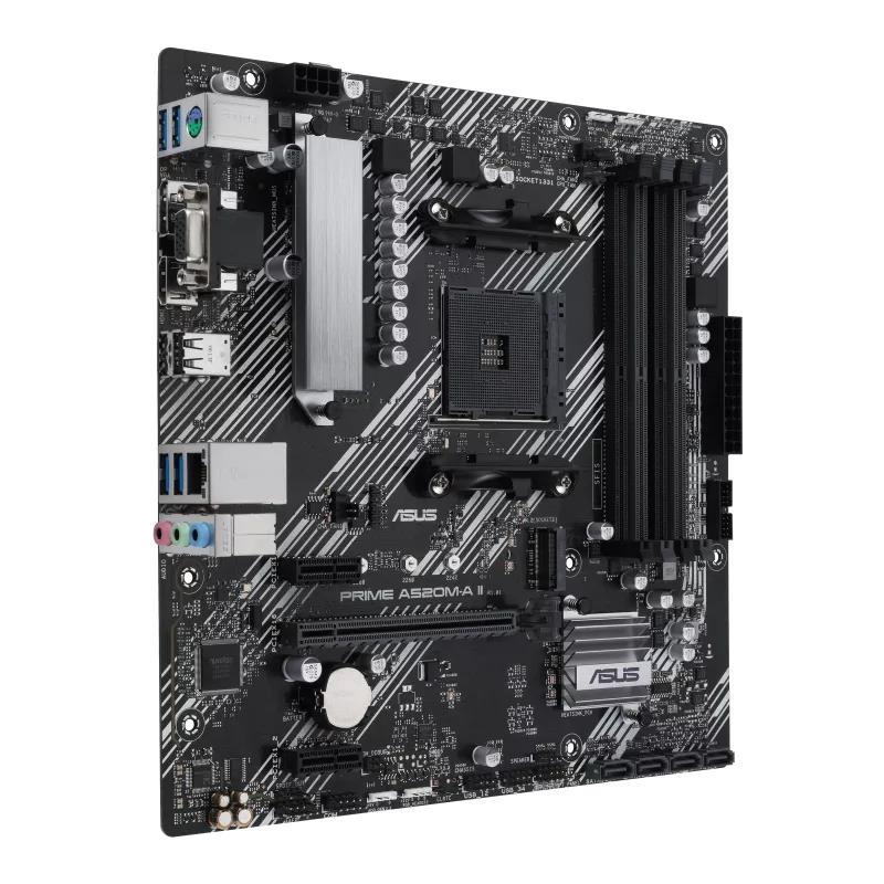 ASUS MB Sc AM4 PRIME A520M-A II CSM, AMD A520, 4xDDR4, 1xDP, 1xHDMI, 1xVGA, mATX