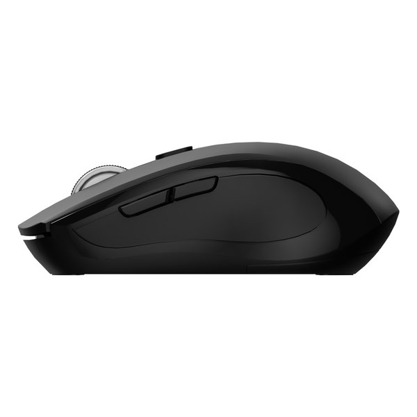 C-TECH myš Dual mode WLM-12BK, bezdrátová, 1600DPI, 6 tlačítek, černá, USB nano receiver