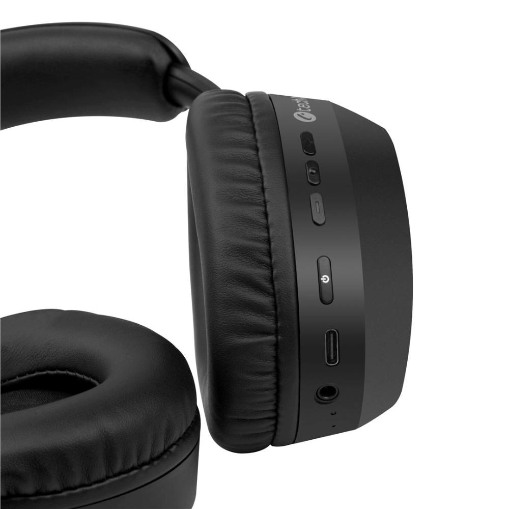 C-TECH Sluchátka Vortex BHS-01, Bezdrátová, Bluetooth, černá