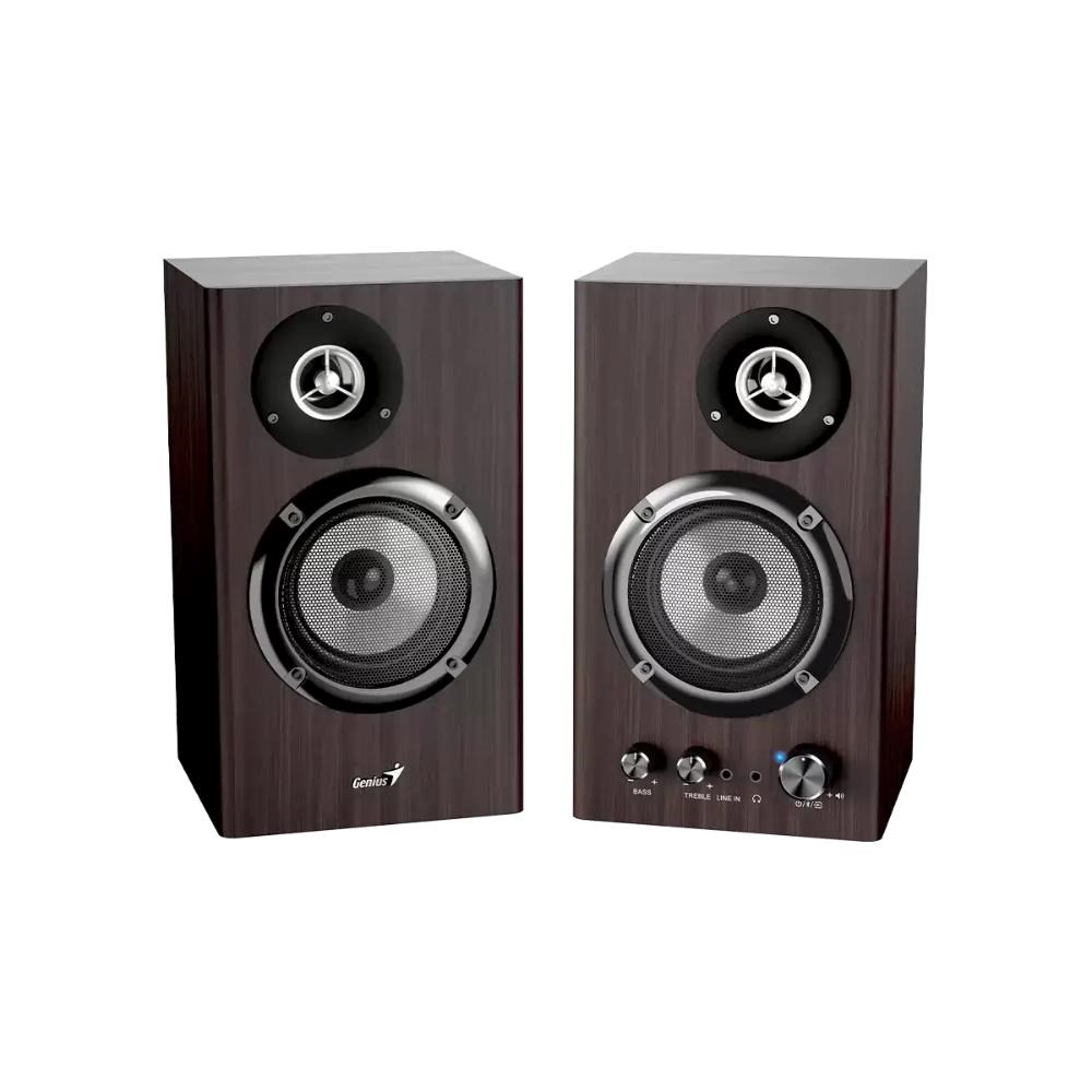GENIUS Reproduktor SP-HF1812BT, BT, 3.5mm jack, 50W, tmavé dřevo