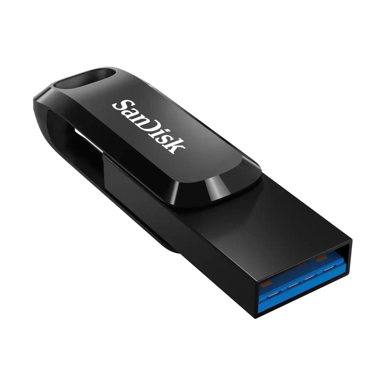 SanDisk Flash Disk 256GB Ultra Dual Drive Go, USB-C 3.2, Černá