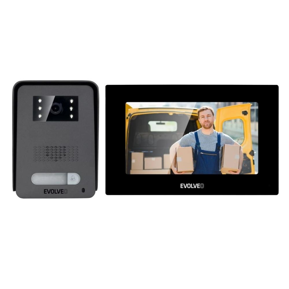 EVOLVEO DoorPhone AP1- 2 drátový videotelefon s aplikací, černá