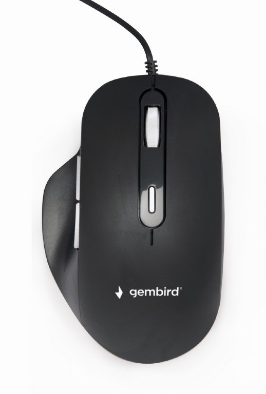GEMBIRD myš MUS-6B-02, drátová, optická, USB, podsvícená, černá