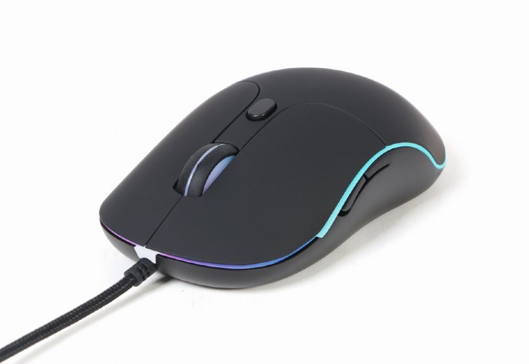 GEMBIRD myš MUS-UL-02, podsvícená, černá, 2400DPI, USB