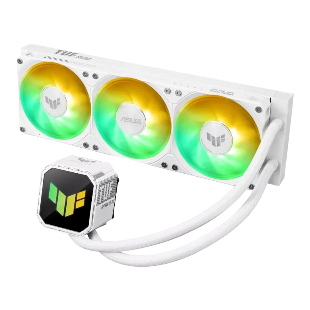 ASUS vodní chladič CPU AIO TUF GAMING LC III 360 ARGB White, 3x120mm, LGA1851, AM5