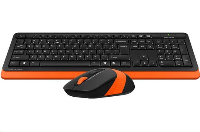 A4tech FG1010 FSTYLER set bezdr. klávesnice + myši, oranžová barva