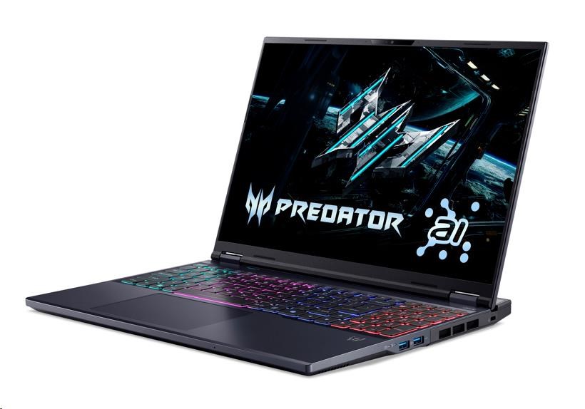 ACER NTB Predator Helios Neo 16 AI (PHN16-73-91XS),Ultra9-275HX,16"WQXGA,32GB,1TB SSD,RTX 5060,Linux,Black