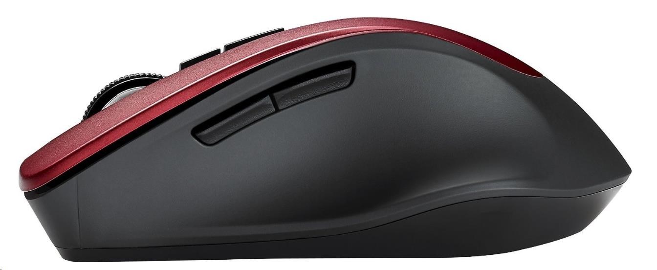 ASUS WT425 Optická myš, bezdrátová, červená