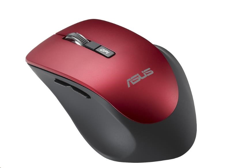 ASUS WT425 Optická myš, bezdrátová, červená