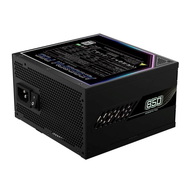 GIGABYTE zdroj AE850PM PG5, 850W, 80+ Platinum, 120mm fan, černá