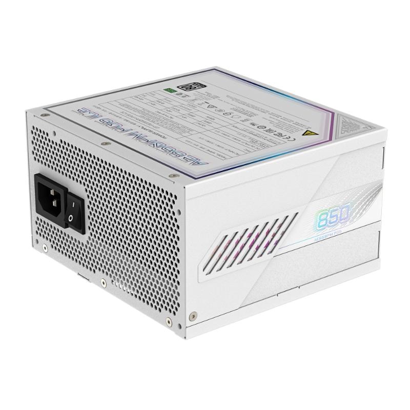 GIGABYTE zdroj AE850PM PG5, 850W, 80+ Platinum, 120mm fan, bílá