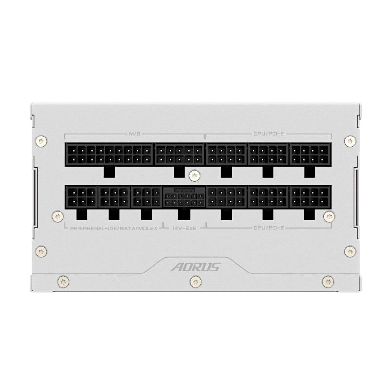 GIGABYTE zdroj AE850PM PG5, 850W, 80+ Platinum, 120mm fan, bílá