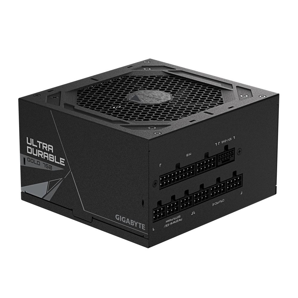 GIGABYTE zdroj UD750GM PG5 V2, 750W, 120mm, Plně modulární, 80 Plus Gold, ATX 3.1
