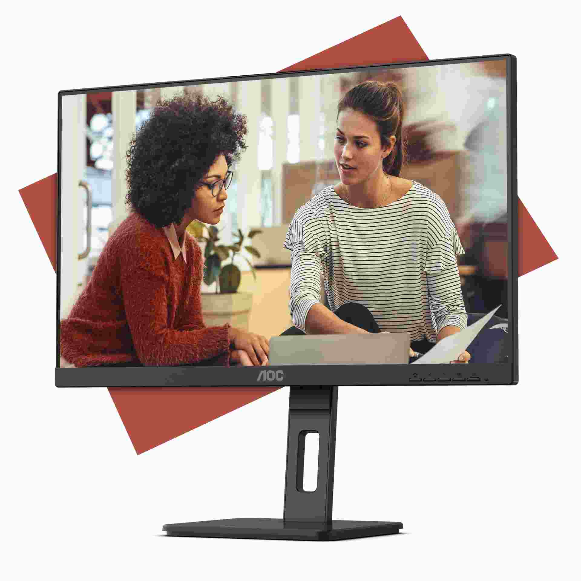 AOC MT IPS LCD WLED 27" 27E3QAF - IPS panel, 1920x1080, D-Sub, HDMI, DP, repro, pivot