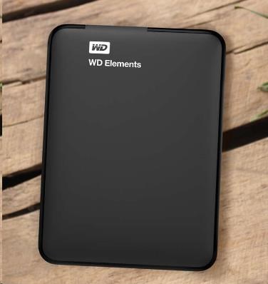 WD Elements Portable 4TB, Externí HDD, USB 3.0, černá