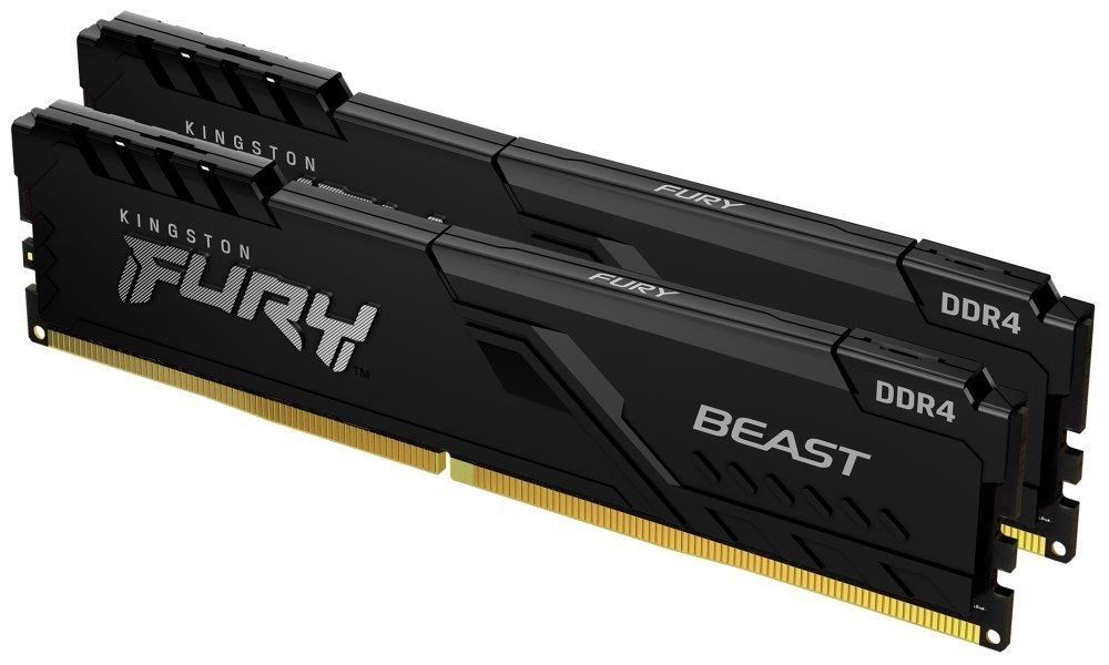 KINGSTON DIMM DDR4 32GB (Kit of 2) 3600MT/s CL18 FURY Beast Černá