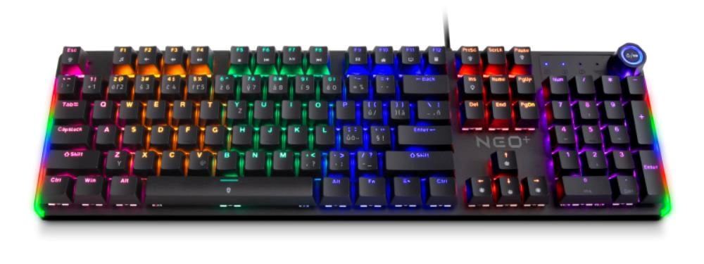 CONNECT IT Herní klávesnice NEO2 + Black, mechanická, USB, ARGB, CZ+SK, černá