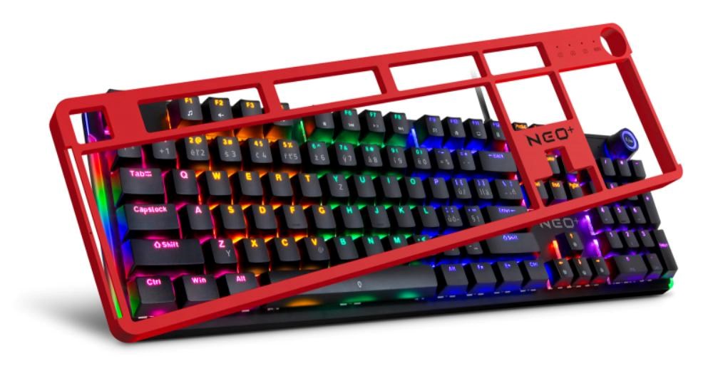 CONNECT IT Herní klávesnice NEO2 + Black, mechanická, USB, ARGB, CZ+SK, černá