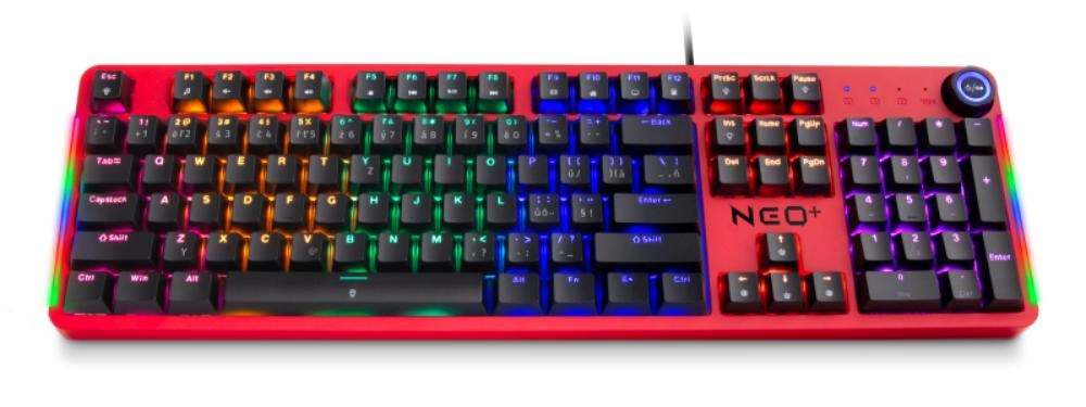CONNECT IT Herní klávesnice NEO2 + Black, mechanická, USB, ARGB, CZ+SK, černá