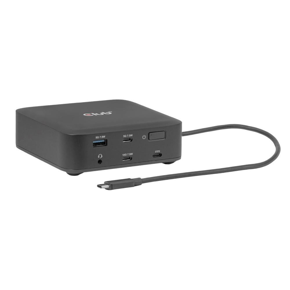 Club3D Dokovací stanice USB-C 12v1, 2xHDMI, 2xDP, 2xUSB-C, 1xUSB-C PD, 3xUSB, 1xRJ45, 1x3.5mm, černá