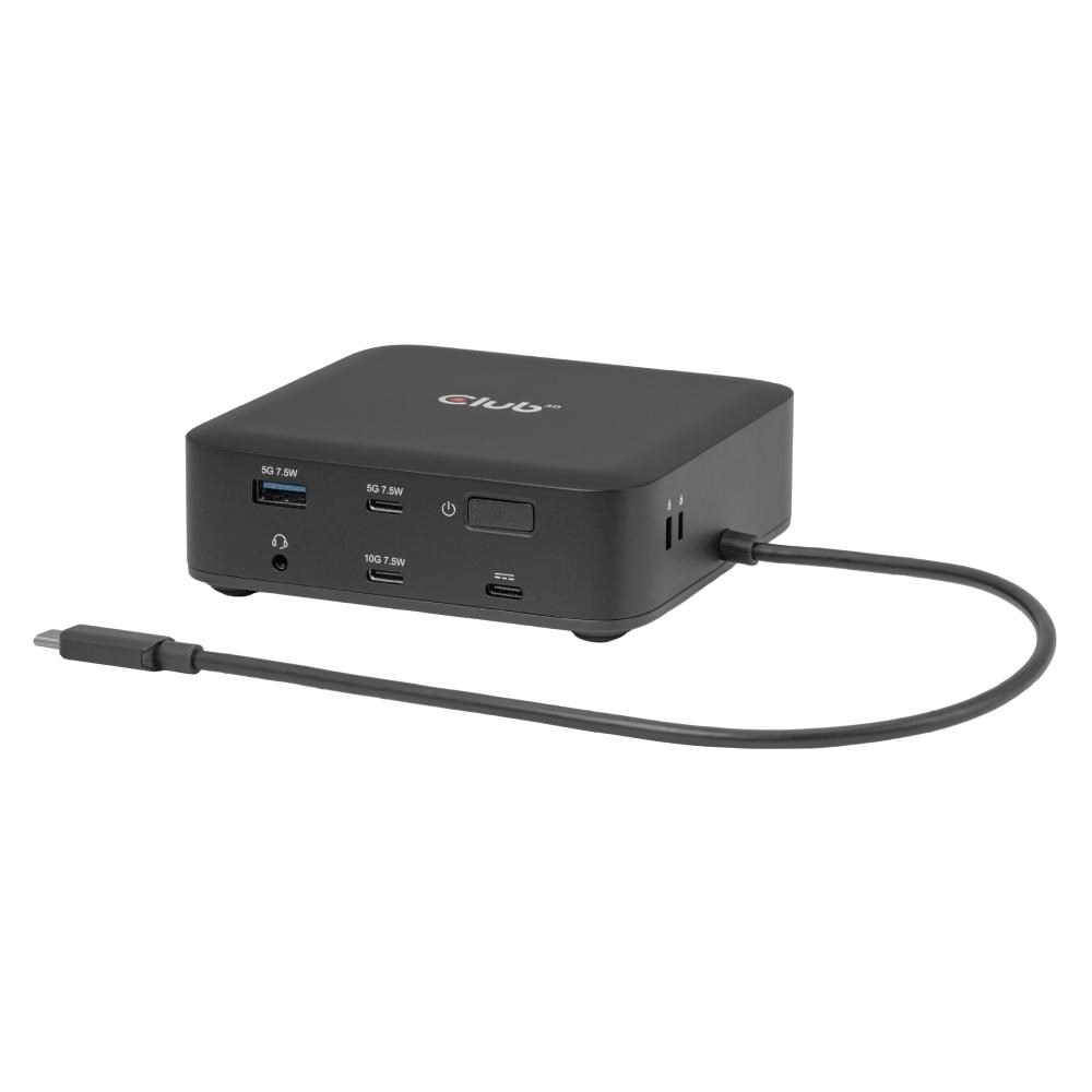Club3D Dokovací stanice USB-C 12v1, 2xHDMI, 2xDP, 2xUSB-C, 1xUSB-C PD, 3xUSB, 1xRJ45, 1x3.5mm, černá