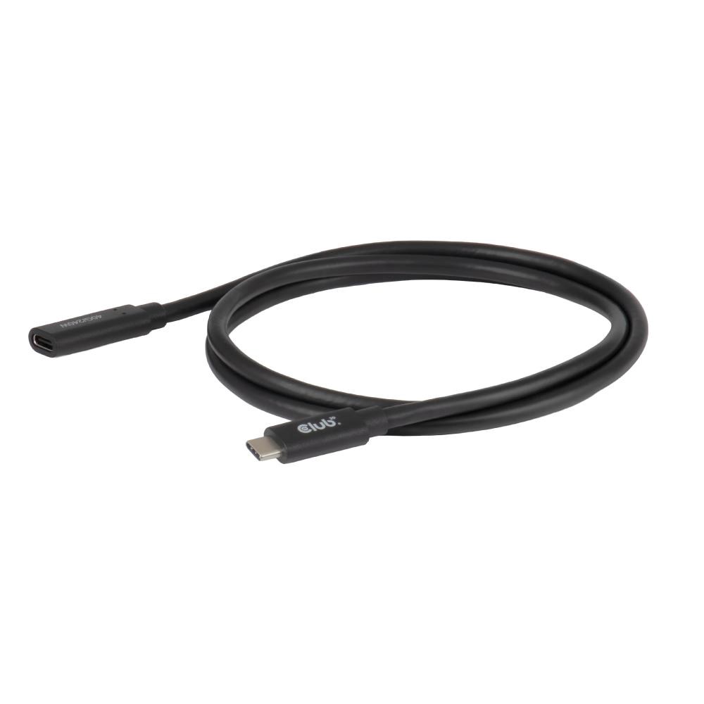 Club3D Prodlužovací kabel USB-C 8K60Hz, 40Gbps, Power Delivery 240W, (M/F), 100cm