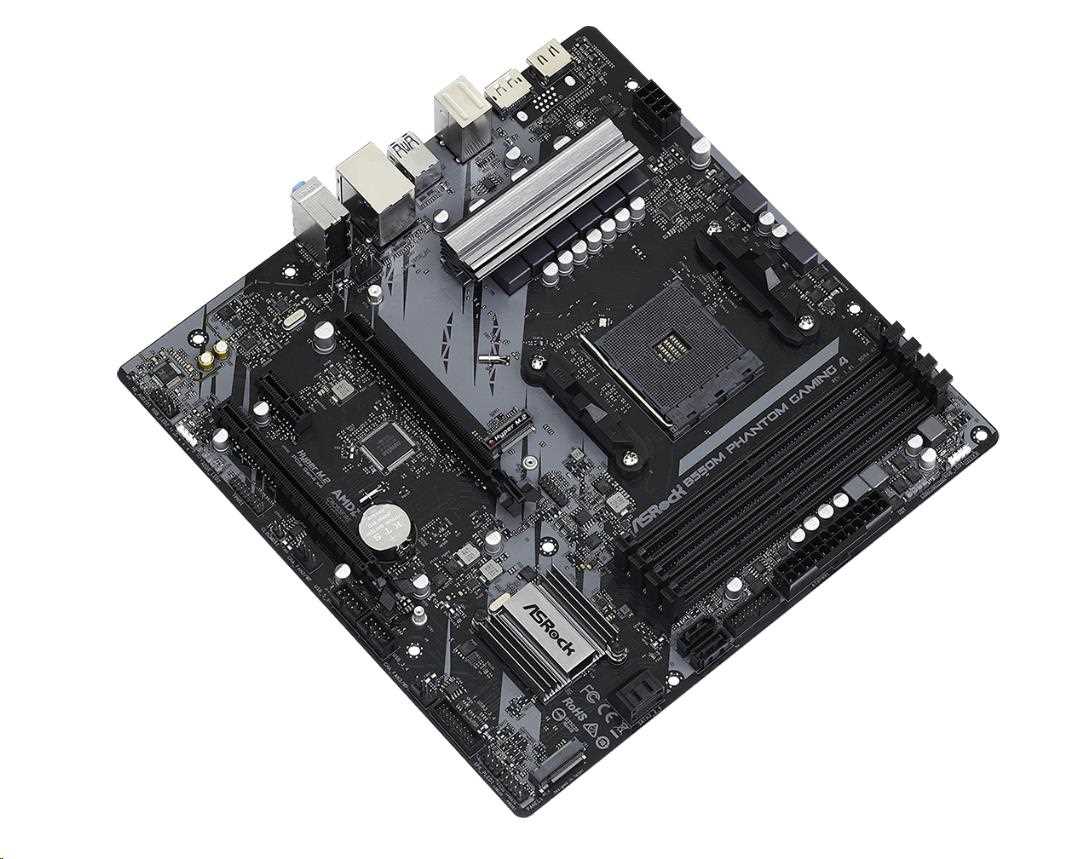 ASRock MB Sc AM4 B550M PHANTOM GAMING 4, AMD B550, 4xDDR4, 1xDP, 1xHDMI, mATX