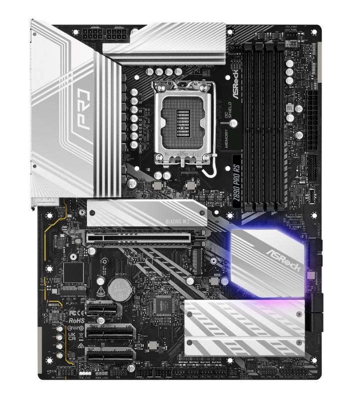 ASRock MB Sc LGA1851 Z890 PRO RS, Intel Z890, 4xDDR5, 1xDP, 1xHDMI, 2xThunderbolt, WI-FI