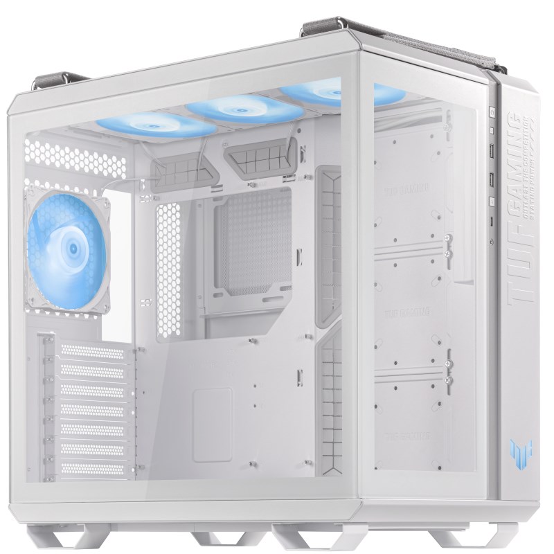 ASUS case TUF GAMING GT502 PLUS, Mid Tower, průhledná bočnice, 4x 120mm ARGB Fan, bílá