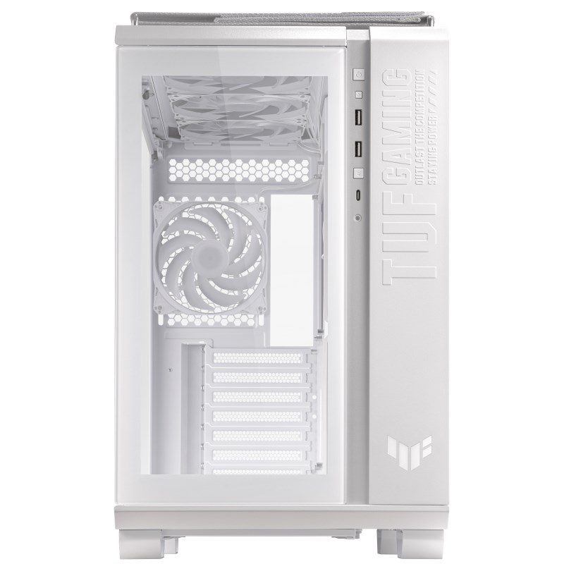 ASUS case TUF GAMING GT502 PLUS, Mid Tower, průhledná bočnice, 4x 120mm ARGB Fan, bílá