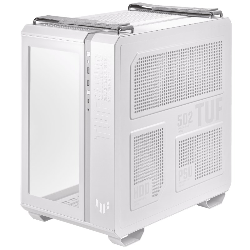 ASUS case TUF GAMING GT502 PLUS, Mid Tower, průhledná bočnice, 4x 120mm ARGB Fan, bílá