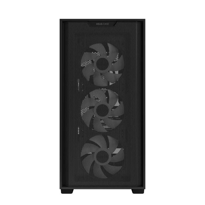 ASUS case A21 PLUS, Mini Tower, průhledná bočnice, 4x 120mm ARGB Fan, černá