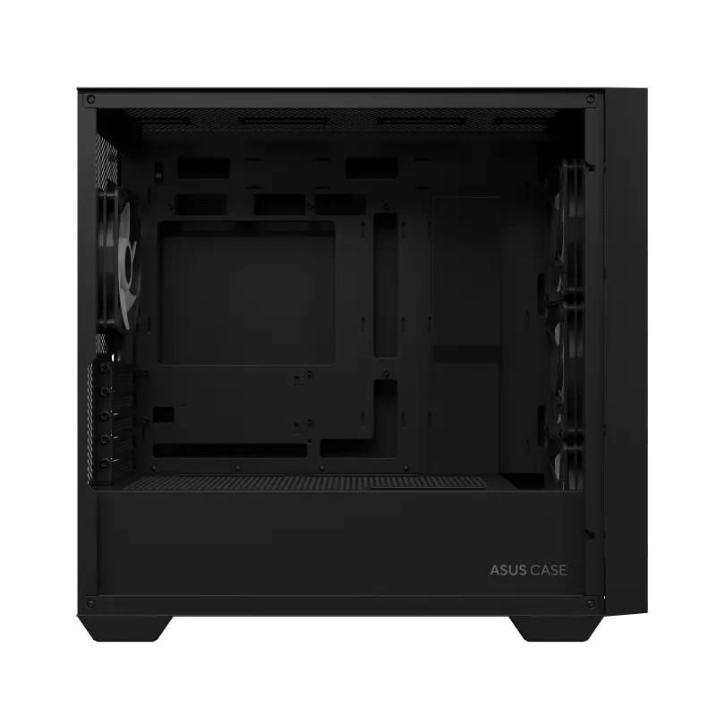 ASUS case A21 PLUS, Mini Tower, průhledná bočnice, 4x 120mm ARGB Fan, černá