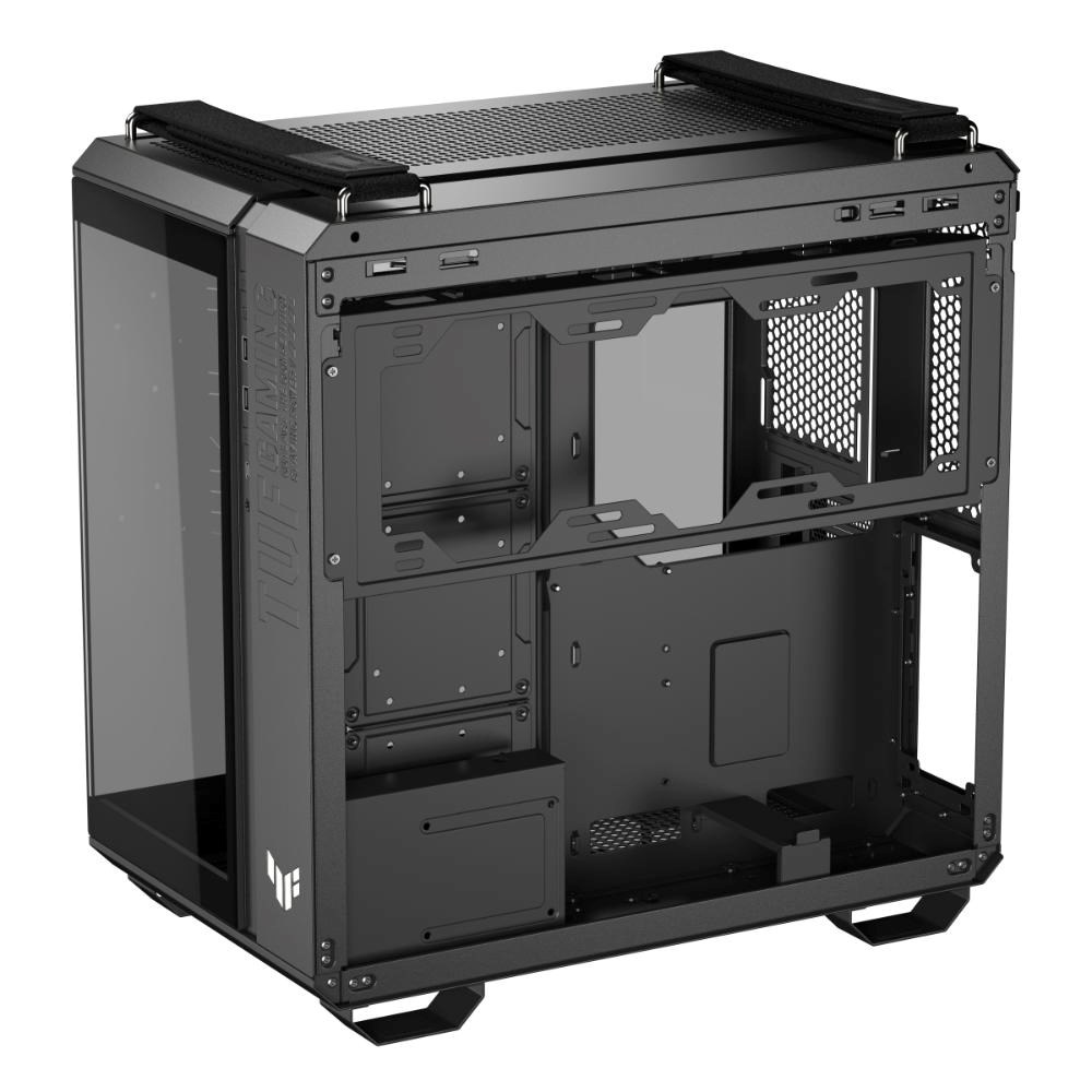 ASUS case TUF GAMING GT502 HORIZON, Mid Tower, průhledná bočnice, 4x 120mm ARGB Fan, černá