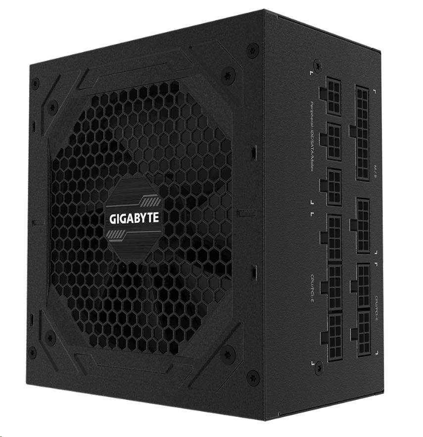 GIGABYTE zdroj P750GM, 750W, 80plus gold, modular, 120 mm fan