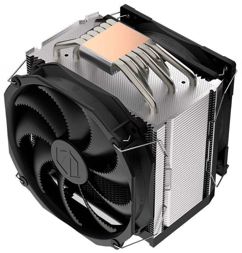 ENDORFY Chladič CPU Fortis 5 Dual Fan, 1x120mm, 1x140mm, LGA1851, AM5, černá
