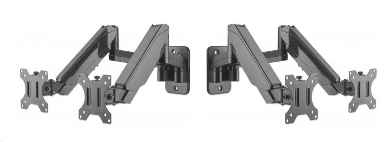 MANHATTAN Nástěnný držák LCD/ TV, kloubový, dve pohyblivé ramená (17"-32")