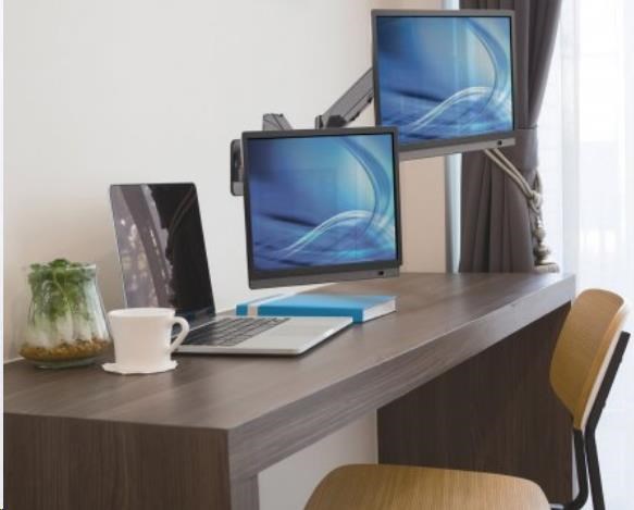 MANHATTAN Nástěnný držák LCD/ TV, kloubový, dve pohyblivé ramená (17"-32")