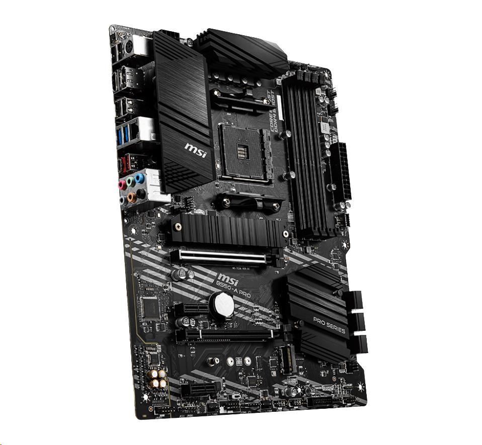 MSI MB Sc AM4 B550-A PRO, AMD B550, 4xDDR4, VGA, ATX