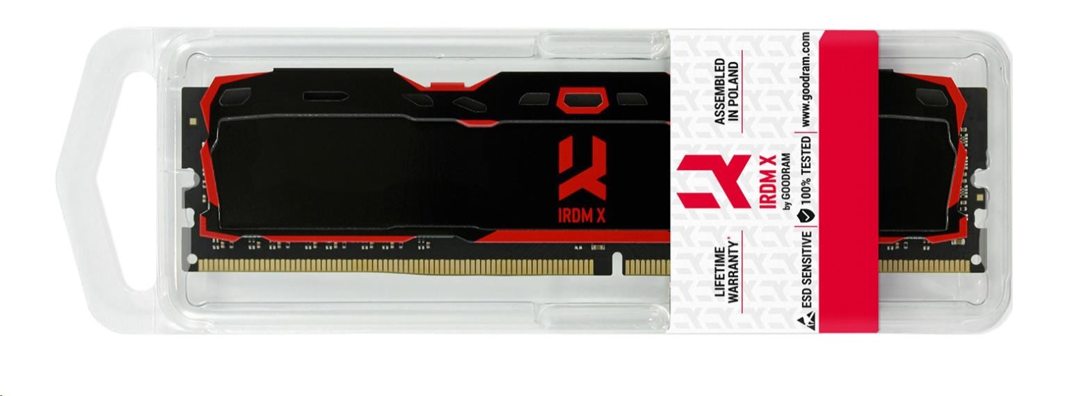 GOODRAM DIMM DDR4 16GB 3200MHz CL16, IRDM X, Černá