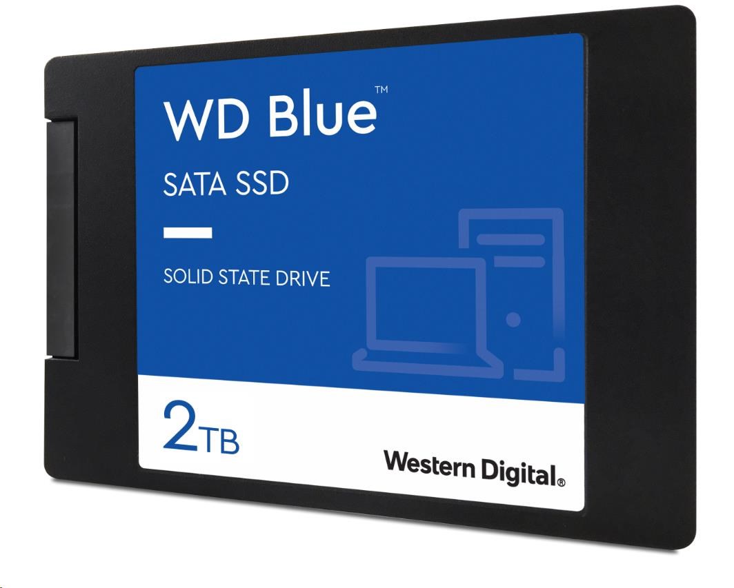 WD BLUE SSD 3D NAND WDS200T3B0A 2TB Powered by SanDisk, SATA/600, (R:560, W:530MB/s), 2.5"