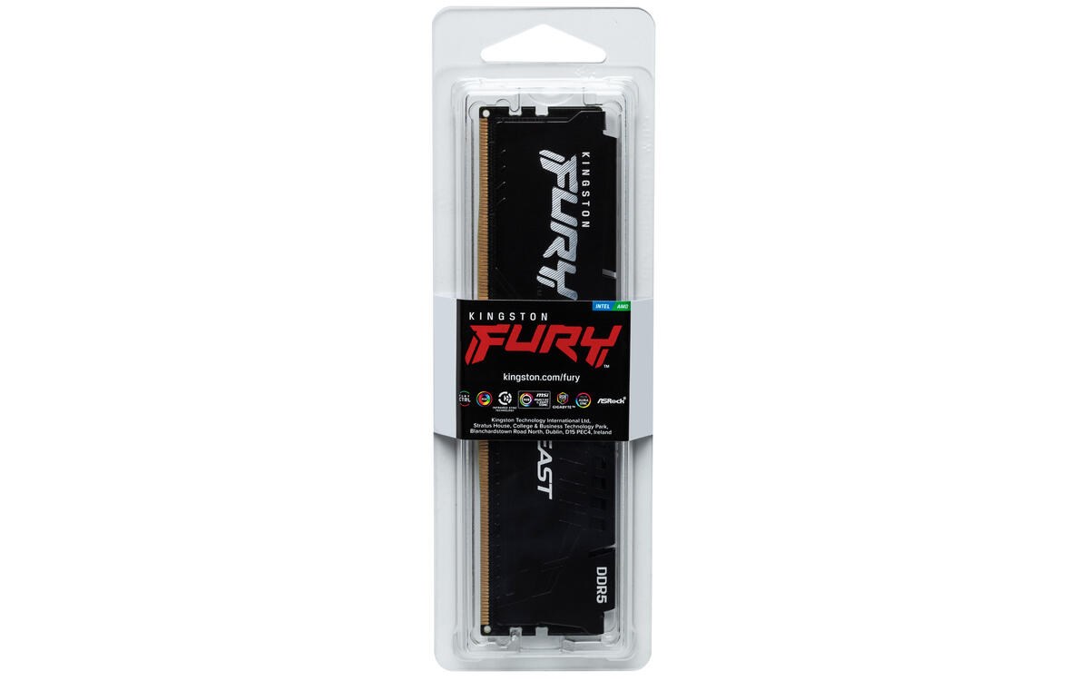 KINGSTON DIMM DDR5 32GB 6000MT/s CL30 ECC FURY Beast EXPO Černá