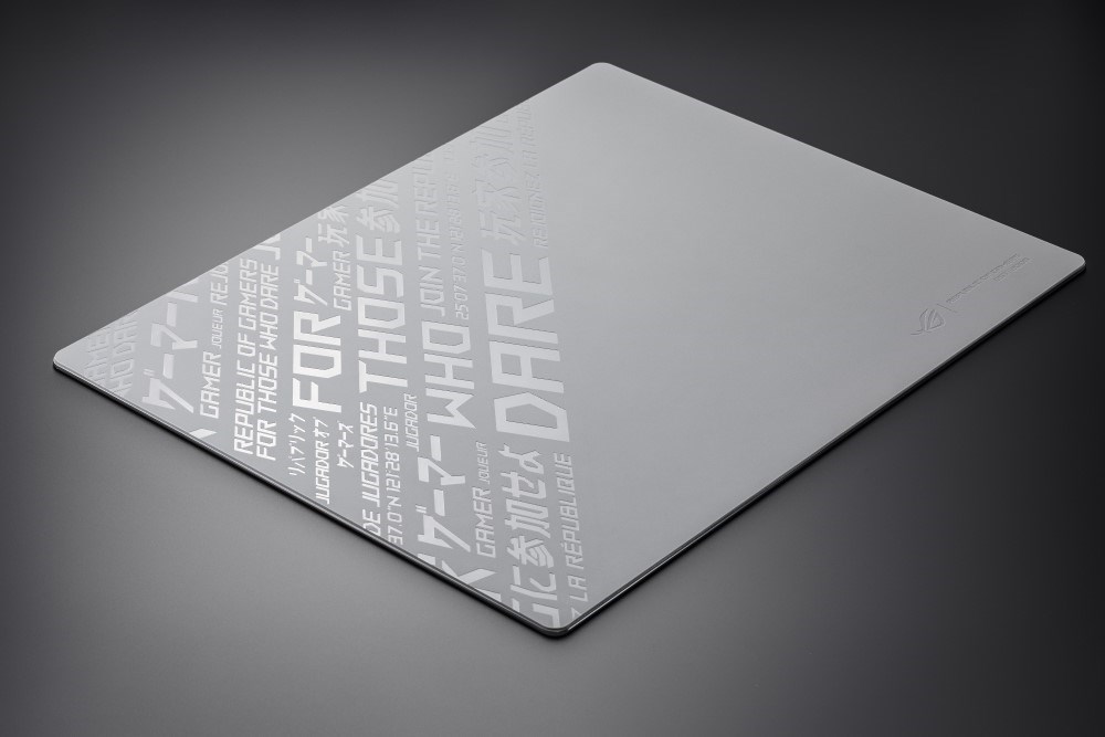 ASUS podložka pod myš ROG Moonstone ACE (vel. L / White), sklo